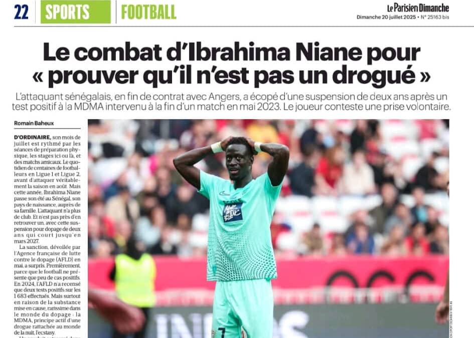 Le combat d’Ibrahima Niane pour « prouver qu’il n’est pas un drogué »